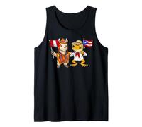 Perú Puerto Rico Raíces Bandera Peruana Orgulloso Patrimonio Camiseta sin Mangas