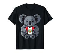 Perú Raíces Peruanas Koala Corazón Orgullo Peruano Bandera Peruana Camiseta
