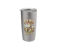 Perú Tierra de los Andes Incas Cultura & Patrimonio Llama Vaso térmico de acero inoxidable de doble pared