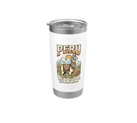 Perú Tierra de los Andes Incas Cultura & Patrimonio Llama Vaso térmico de acero inoxidable de doble pared