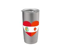 Peru y Canada United in Roots Vaso térmico de acero inoxidable de doble pared