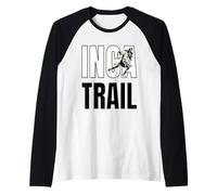 Peruano Machu Picchu Cusco Cuzco Perú Llama del Camino Inca Camiseta Manga Raglan