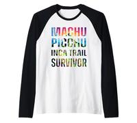 Peruano Machu Picchu Cusco Perú Inca Trail Survivor Design Camiseta Manga Raglan