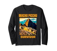Peruano Machu Picchu Survivor Cusco Cuzco Perú Diseño de Viaje Manga Larga