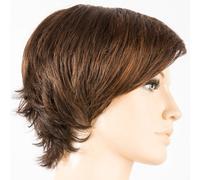 Perucci Peluca de pelo sintético abierta darkchocolate lighted