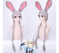 Perücke für Anime Perücken Cosplay Weihnachten Crazy Animal City Rabbit Judy Judy Rabbit Anthropomorphic Police Uniform Metal Police Badge Cos Wig Color: Black Headband Rabbit Ears
