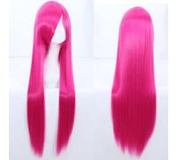 Perücke für Cosplay Perücke Universal 100CM Farbe langes glattes Haar cos Anime Hochtemperaturdraht 099 Farbe: Rosennetz 003 [1 Meter]
