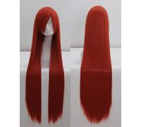 Perücke für Karneval Nachtleben CluI Party Dress Up Perücke Cosplay Perücke Universal 100 cm Farbe langes glattes Haar Cos Anime Hochtemperaturdraht 099 Farbe: Rose Net 025 [1 Meter]