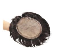 Perücke Herren Toupee - Peluca de cabello humano masculino para hombre, pelo natural, piel fina, cabello brasileño, piezas de repuesto (13 x 18 cm)