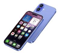 Perusha pantalla falsos juguetes teléfono móvil modelo metálico no funcional réplica 1:1 teléfono para teléfono 16 falsos juguetes teléfono móvil, pantalla color azul 16