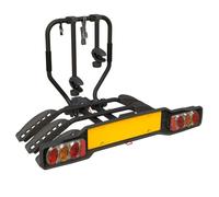 Peruzzo Siena - Portabicicletas (3 bicicletas, reclinable, color negro mate, fácil de instalar, sistema antiarañazos, carga máxima 51 kg, inclinación para acceso al maletero, compatible con bicicletas