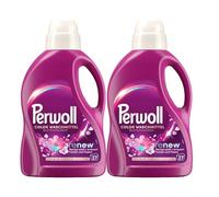 PERWOLL Blumenrausch Detergente 2 x 27 WL (54 lavados), detergente suave limpia suavemente y renueva colores y fibras, para todos los tejidos de color, con tecnología Triple Renov