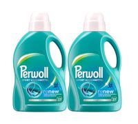 PERWOLL Detergente deportivo 2 x 27 WL (54 lavados), detergente higiénico limpia suavemente, elimina los malos olores y mantiene la elasticidad, para ropa deportiva y funcional