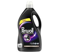 Perwoll Renew Black Detergente (80 lavados), detergente suave limpia suavemente y renueva los colores oscuros y las fibras para todos los tejidos oscuros, con tecnología Triple Renov