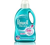 Perwoll Renew Refresh - Detergente líquido (25 lavados), detergente higiénico para ropa blanca y de color, con fórmula neutralizante de olores para una frescura intensa