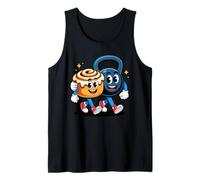 Pesa Rusa Y Rollo De Canela Amigos Gym Humor Camiseta sin Mangas