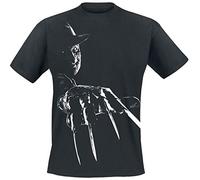 Pesadilla en ELM Street Freddy Krueger Claws Camiseta Negro L