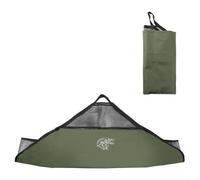 Pesaje de pescado Sling Bag Pesar Estera de desenganche plegable Regla de malla de nylon para almacenamiento de cuidado de captura (bolsa de pescado - verde)