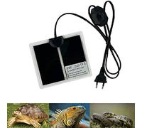 PeSandy Manta Calefactora para Reptiles, 15x14CM Almohadilla Térmica para Reptiles con Temperatura Ajustable para Reptiles Tortuga, Serpientes, Lagartos, Geckos,Arañas- Tapetes Térmicos para Terrarios