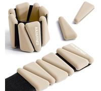 Pesas de muñeca y tobillo, bandas ajustables para entrenamientos de mujeres y hombres, juego de 2, 1 kg y 2 kg, Para trotar, caminar, yoga, baile, pilates, aeróbic, entrenamiento de fuerza