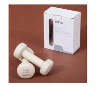 Pesas de neopreno Elina Pilates 1kg - Marfil