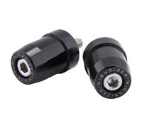Pesas extremo manillar Highsider M8 1 pulgada, aluminio negro, 2x para Kawasaki