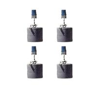 Pesas para manteles Pesos cilíndricos con clips for mantel de piedra | Abrazaderas fuertes pulidas del acero inoxidable del apretón for el mármol casero(Black,3.2X3cm)