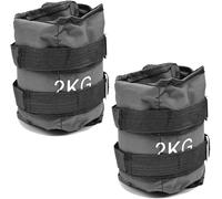 Pesas para muñecas y tobillos Wrist/Ankle Weights (2 x 2 kg) con correa ajustable | ideales para entrenamiento de gimnasio, aeróbic, fitness, fortalecimiento muscular