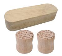 Pesas para patrones: pesas redondas para tela de madera, herramienta para proyectos de costura precisos, acolchado, planchado, corte de tela, manualidades | Pisapapeles multiusos portátil para escribi