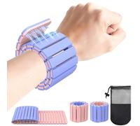Pesas para Piernas y Brazos, Juego de 2 (0,45 kg cada una) Pesas Magnéticas para Tobillos Mangas de Silicona Portátiles Pesas para Pies y Muñecas para Yoga, Pilates, Natación y Marcha