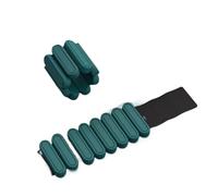 Pesas Para Tobillos 1 pulsera de pesas con bolsa de arena for ejercicios, equipo de fitness, correa de silicona for el tobillo, pulsera de pesas ajustable for muñeca for exteriores.(Green)
