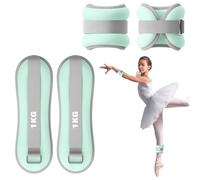 Pesas para Tobillos, Lastres Tobillos - Paquete de 2 Manguitos de Peso Ajustables para Tobillo, Adecuados para Principiantes y Niños, Ejercicios de Baile, Caminar, Trotar y Fitness (Verde, 1KG)
