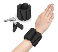 Pesas Para Tobillos Pulsera de pesas ajustable for ejercicio, 450/900 g, pulsera de pesas de silicona for el tobillo, for gimnasio al aire libre, correr y entrenar.(Black,450gX2)