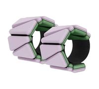 Pesas Para Tobillos Pulsera de silicona bicolor con soporte for pesas, for entrenamiento de fuerza en el tobillo y la muñeca, equipo invisible for fitness portátil.(Pink green)
