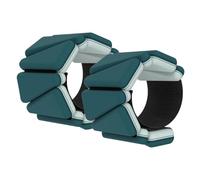 Pesas Para Tobillos Pulsera de silicona bicolor con soporte for pesas, for entrenamiento de fuerza en el tobillo y la muñeca, equipo invisible for fitness portátil.(Blackish green)