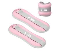 Pesas para Tobillos, Set di 2 Pesas Tobillos, 0,5 kg Tobilleras Poleas Gym Ajustable, Ankle Weights, Lastres Tobillos, per Pilates, Esercizi, Yoga, Danza (Rosa)
