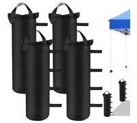 Pesas para Toldo Set de 4, Sacos de Arena de Oxford 800D, Lastres para Carpa de Jardín, Playa y Camping - Estabilizadores para Sombrillas y Gazebos