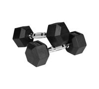 Pesas Rebeldes de hierro fundido engomado HEX 2x5 kg RBA-2325-05