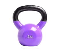 Pesas rusas AGYH Kettlebell - Fundición De Hierro Kettlebell Levantamiento De Pesas, Mango Antideslizante Y La Base, con Protector De Caucho, For Entrenamiento Físico Y Cruz, De 8 Kg (Size : 8kg)