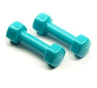 Pesas studio evergy - par de mancuernas hexagonales de vinilo 1 kg para entrenamiento en casa, fitness y gimnasio. Halteres resistentes para ejercicios de fuerza.