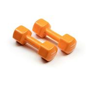 Pesas studio evergy - par de mancuernas hexagonales de vinilo 4 kg para gimnasio en casa y fitness. Halteres resistentes para entrenamiento de fuerza.