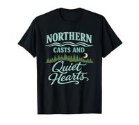 Pesca a Mosca Aguas del Norte Pesca Río Tranquilo Natural Camiseta