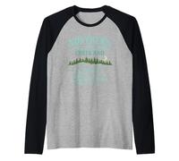 Pesca a Mosca Aguas del Norte Pesca Río Tranquilo Natural Camiseta Manga Raglan