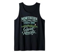 Pesca a Mosca Aguas del Norte Pesca Río Tranquilo Natural Camiseta sin Mangas