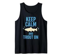 Pesca a Mosca Aguas del Norte Pesca Río Tranquilo Natural Camiseta sin Mangas