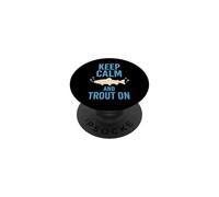 Pesca a Mosca Aguas del Norte Pesca Río Tranquilo Natural PopSockets PopGrip Adhesivo