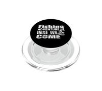 Pesca Aventura Aquí Venimos Pescador PopSockets PopGrip para MagSafe