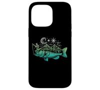Pesca Bass Fish Mountain Star Fisherman Art Hombres Mujeres Niños Carcasa para iPhone 14 Pro MAX