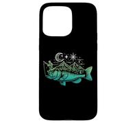 Pesca Bass Fish Mountain Star Fisherman Art Hombres Mujeres Niños Carcasa para iPhone 15 Pro MAX