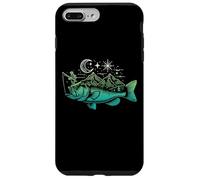 Pesca Bass Fish Mountain Star Fisherman Art Hombres Mujeres Niños Carcasa para iPhone 7 Plus/8 Plus